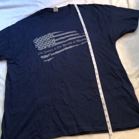 Unisex Navy Fruit of the Loom Pro-God Pro-Gun Pro-Life Short Sleeve Tee, NWOT - Picture 10 of 16